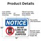 Signmission Do Not Climb In Or Around Dumpster, 14 in W x Rectangle, Aluminum OS-2PACK-NS-A-1014-L-11095 - alternate 3